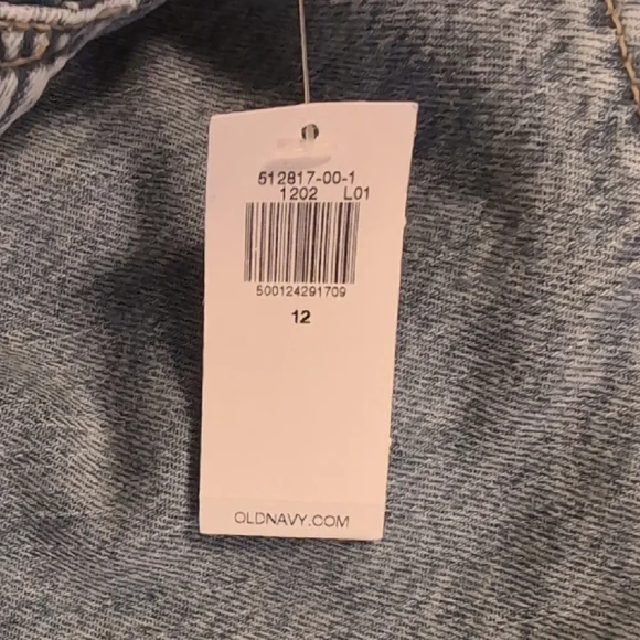 TWO pairs old navy jeans 12 wide leg NWT - Picture 3 of 5